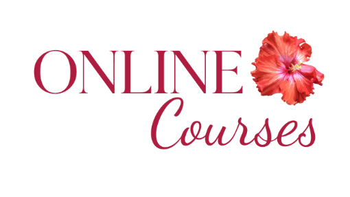 Online Courses Flower white bg