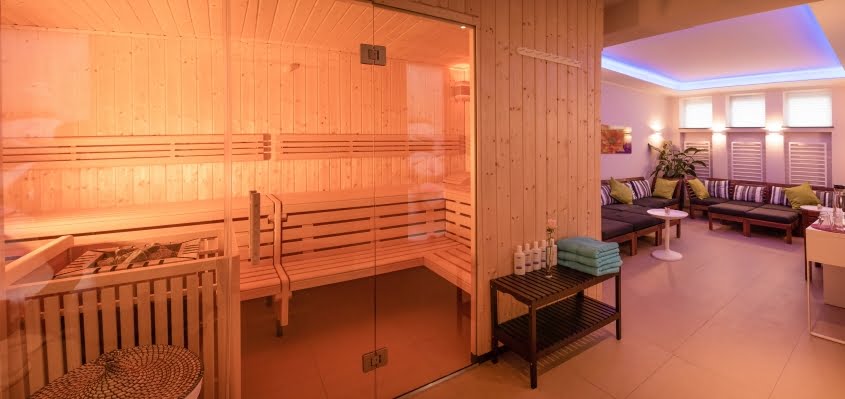Sauna im Seminarhotel Sampurna