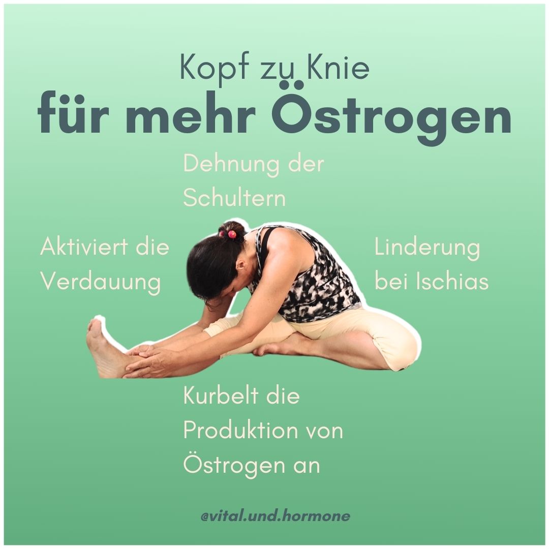 Kopf zu Knie für mehr Östrogen