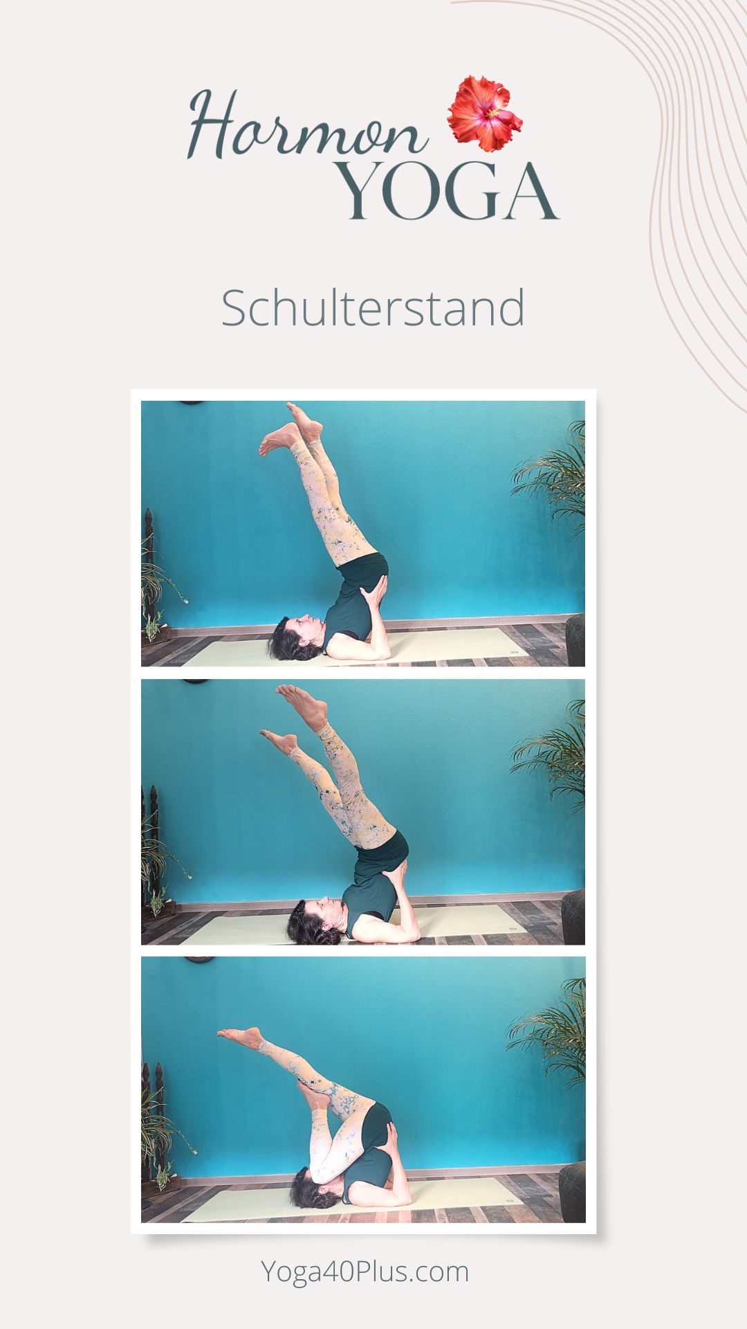 Schulterstand gestützt
