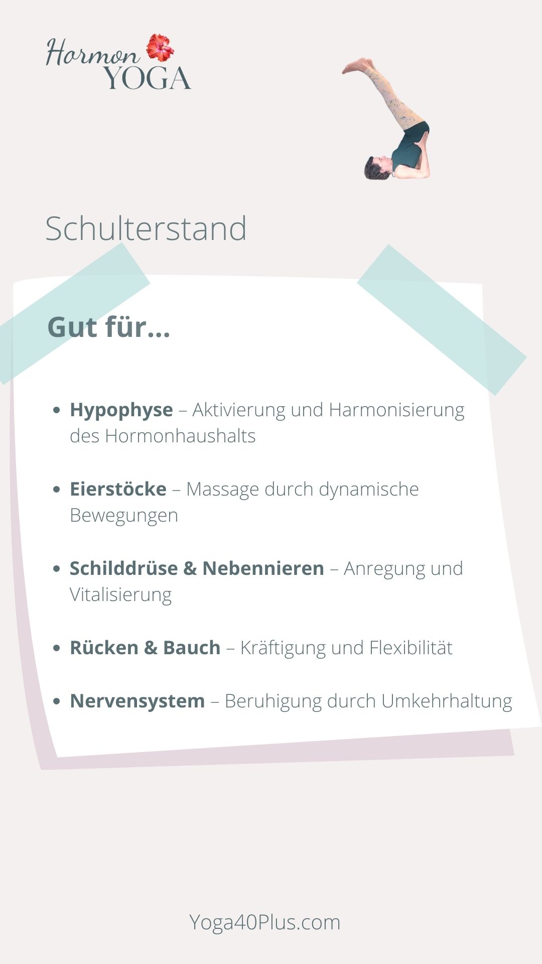 Schulterstand gestützt