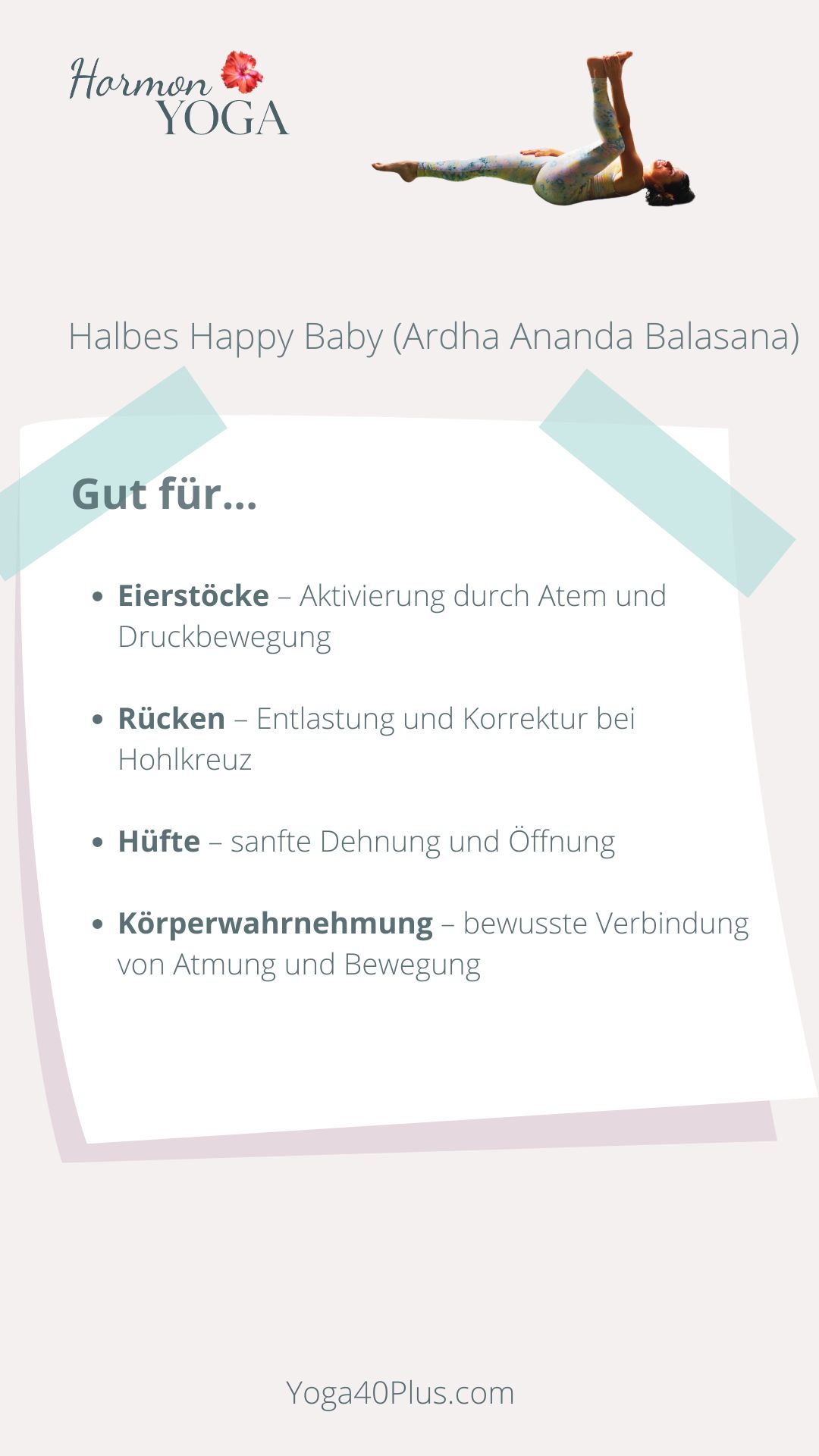 Halbes Happy Baby Halbes Happy Baby Ardha Ananda Bhalasana